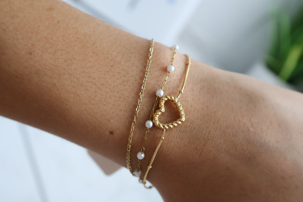 Gold love bracelet